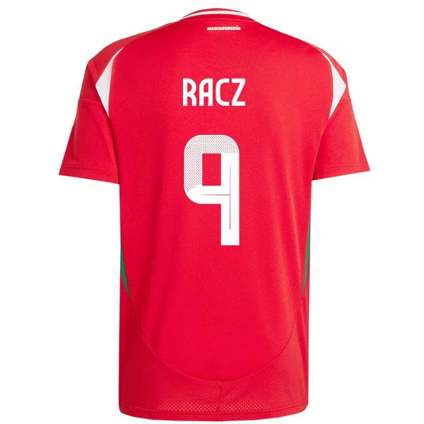 Danxen Herren Ungarn Balázs Rácz #9 Rot Heimtrikot Trikot 24-26 T-Shirt