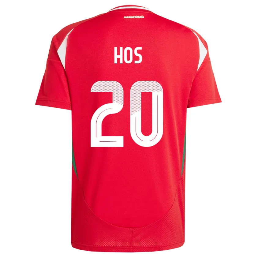 Danxen Herren Ungarn Zsombor Hős #20 Rot Heimtrikot Trikot 24-26 T-Shirt