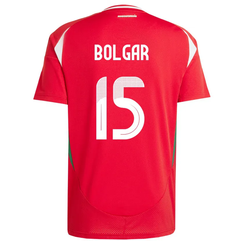 Danxen Herren Ungarn Botond Bolgár #15 Rot Heimtrikot Trikot 24-26 T-Shirt