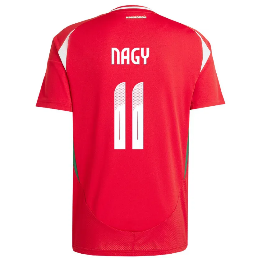 Danxen Herren Ungarn Virág Nagy #11 Rot Heimtrikot Trikot 24-26 T-Shirt