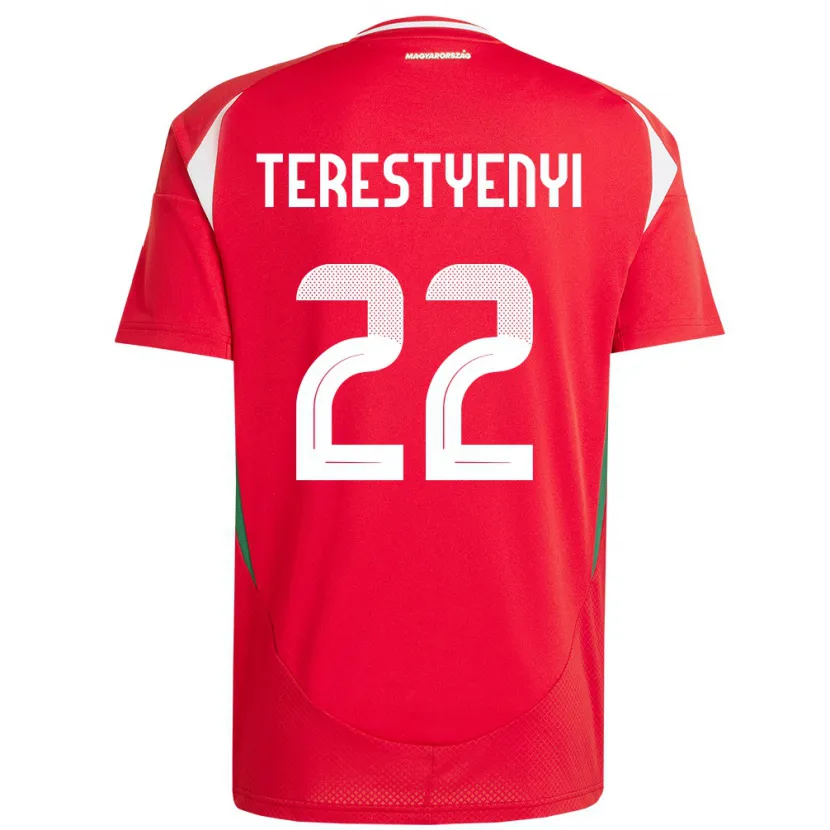Danxen Herren Ungarn Anna Terestyényi #22 Rot Heimtrikot Trikot 24-26 T-Shirt
