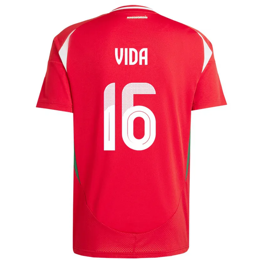 Danxen Herren Ungarn Boglárka Vida #16 Rot Heimtrikot Trikot 24-26 T-Shirt