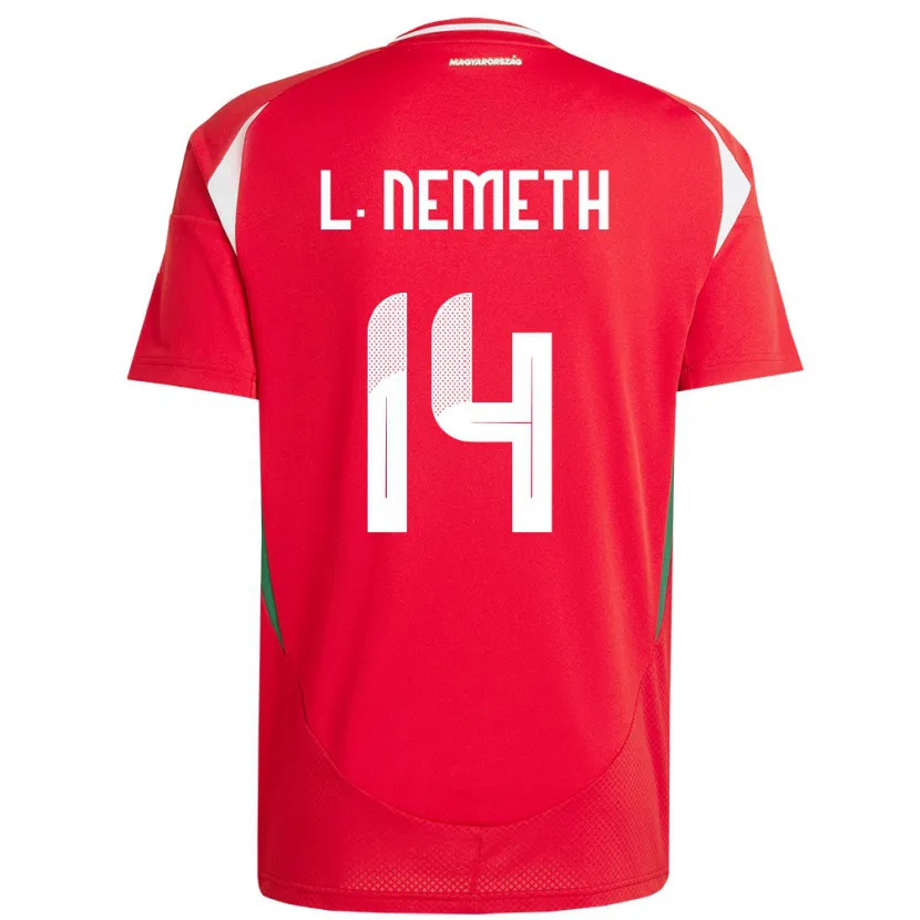 Danxen Herren Ungarn Loretta Németh #14 Rot Heimtrikot Trikot 24-26 T-Shirt