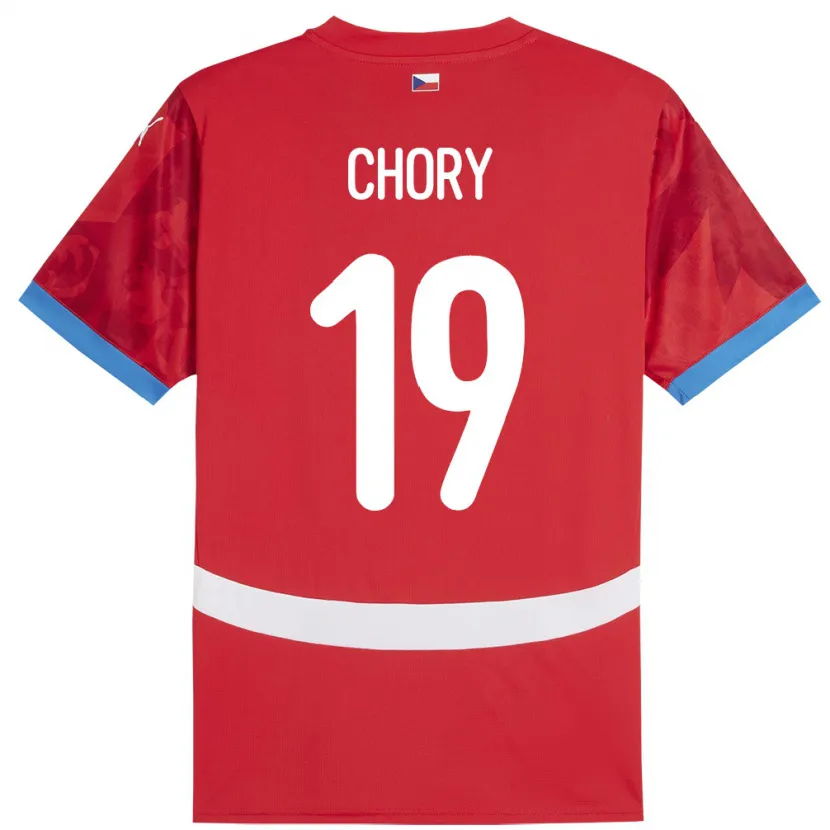 Danxen Herren Tschechien Tomas Chory #19 Rot Heimtrikot Trikot 24-26 T-Shirt