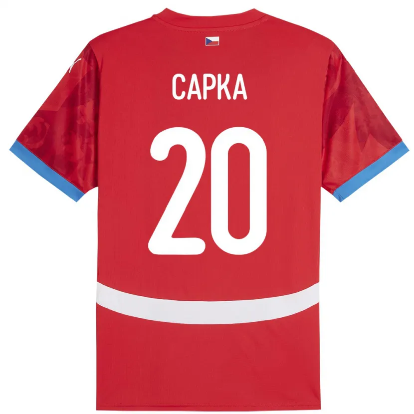 Danxen Herren Tschechien Filip Capka #20 Rot Heimtrikot Trikot 24-26 T-Shirt