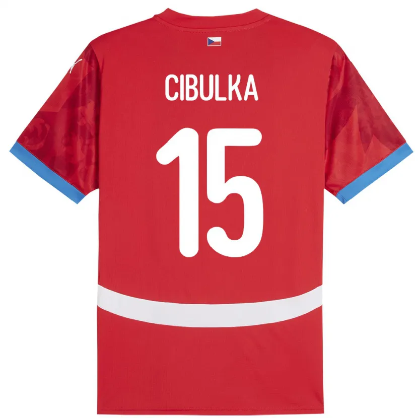 Danxen Herren Tschechien Oskar Cibulka #15 Rot Heimtrikot Trikot 24-26 T-Shirt