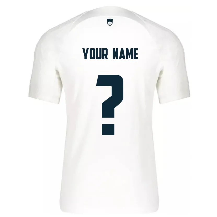 Danxen Herren Slowenien Ihren Namen #0 Weiß Heimtrikot Trikot 24-26 T-Shirt