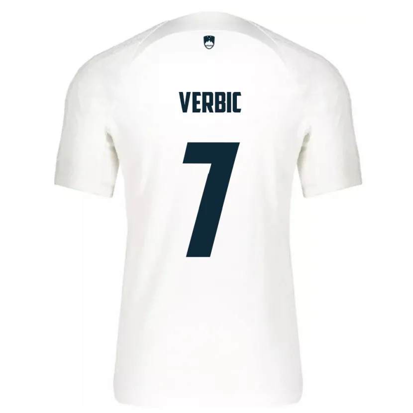 Danxen Herren Slowenien Benjamin Verbic #7 Weiß Heimtrikot Trikot 24-26 T-Shirt