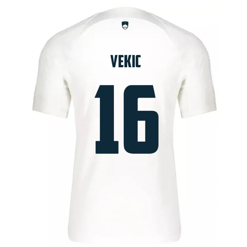 Danxen Herren Slowenien Igor Vekic #16 Weiß Heimtrikot Trikot 24-26 T-Shirt
