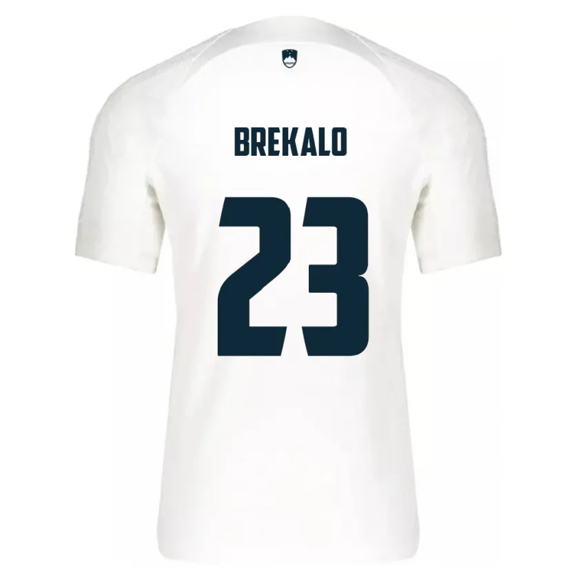 Danxen Herren Slowenien David Brekalo #23 Weiß Heimtrikot Trikot 24-26 T-Shirt