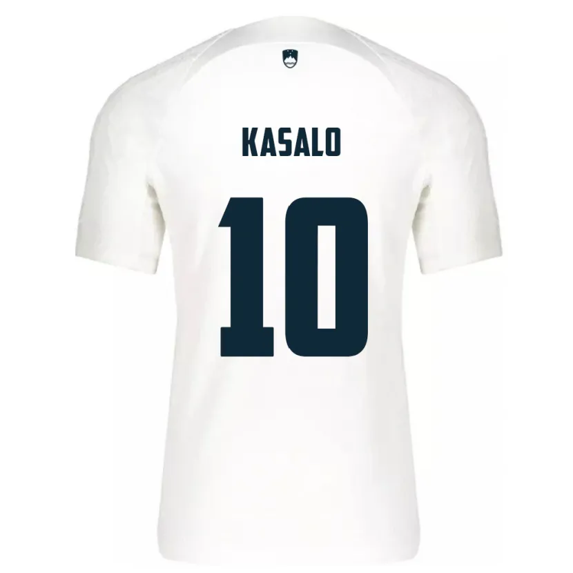 Danxen Herren Slowenien Niko Kasalo #10 Weiß Heimtrikot Trikot 24-26 T-Shirt