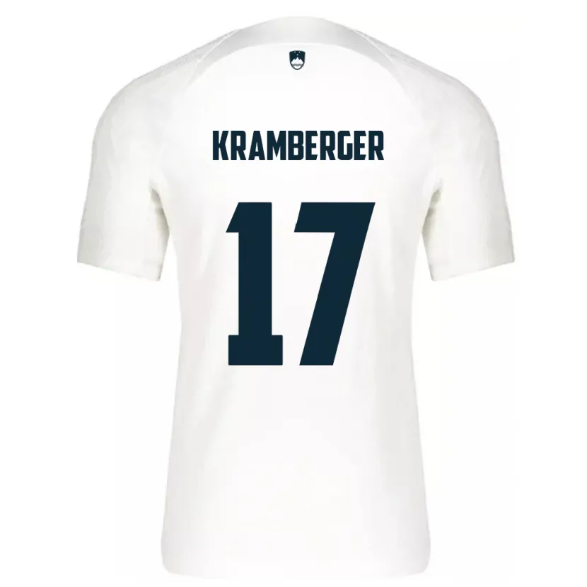 Danxen Herren Slowenien Enej Kramberger #17 Weiß Heimtrikot Trikot 24-26 T-Shirt
