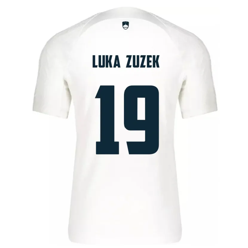 Danxen Herren Slowenien Zan Luka Zuzek #19 Weiß Heimtrikot Trikot 24-26 T-Shirt