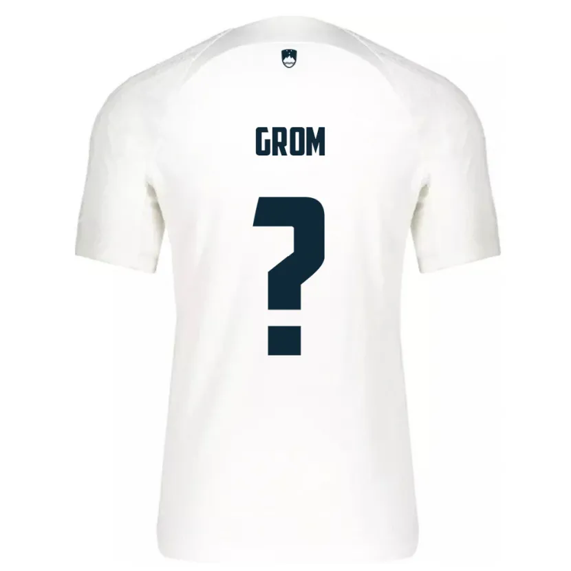 Danxen Herren Slowenien Artem Grom #0 Weiß Heimtrikot Trikot 24-26 T-Shirt