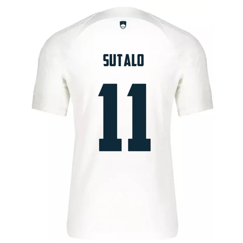 Danxen Herren Slowenien Aleksej Sutalo #11 Weiß Heimtrikot Trikot 24-26 T-Shirt