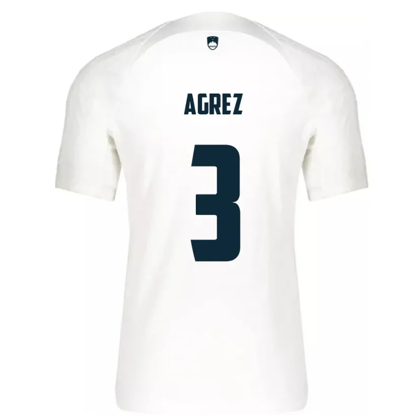 Danxen Herren Slowenien Sara Agrež #3 Weiß Heimtrikot Trikot 24-26 T-Shirt