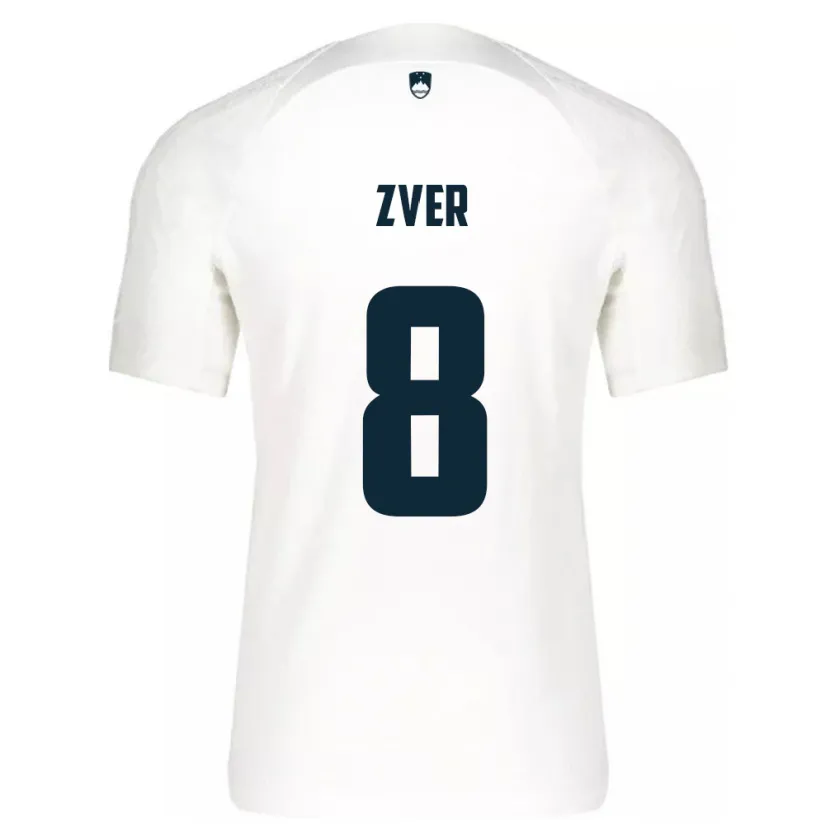 Danxen Herren Slowenien Mateja Zver #8 Weiß Heimtrikot Trikot 24-26 T-Shirt