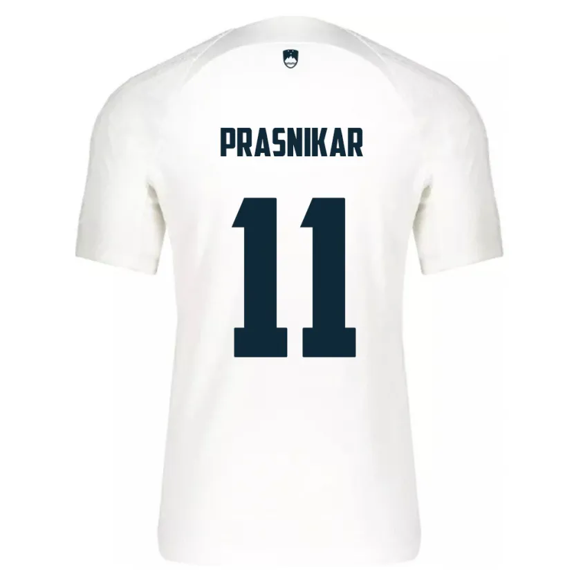 Danxen Herren Slowenien Lara Prašnikar #11 Weiß Heimtrikot Trikot 24-26 T-Shirt