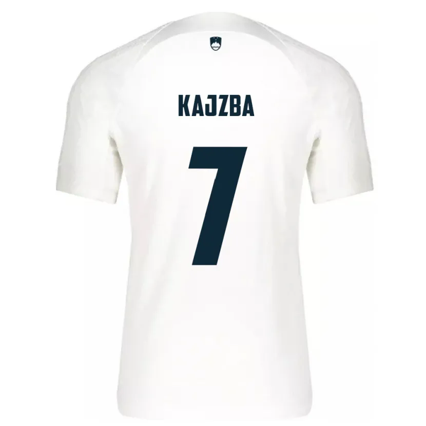 Danxen Herren Slowenien Nina Kajzba #7 Weiß Heimtrikot Trikot 24-26 T-Shirt