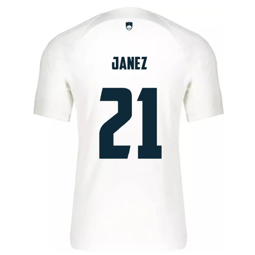 Danxen Herren Slowenien Korina Janež #21 Weiß Heimtrikot Trikot 24-26 T-Shirt