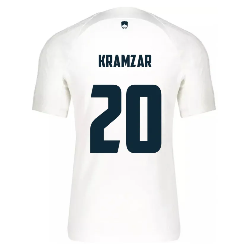 Danxen Herren Slowenien Zara Kramžar #20 Weiß Heimtrikot Trikot 24-26 T-Shirt