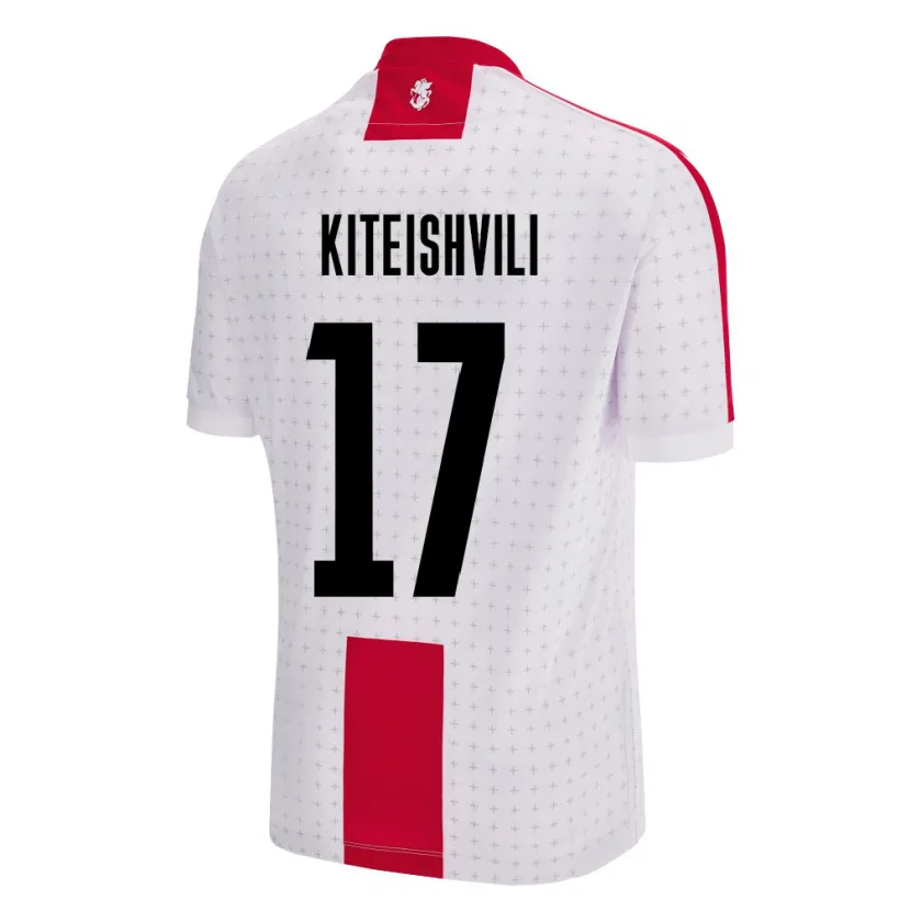 Danxen Herren Georgien Otar Kiteishvili #17 Weiß Heimtrikot Trikot 24-26 T-Shirt