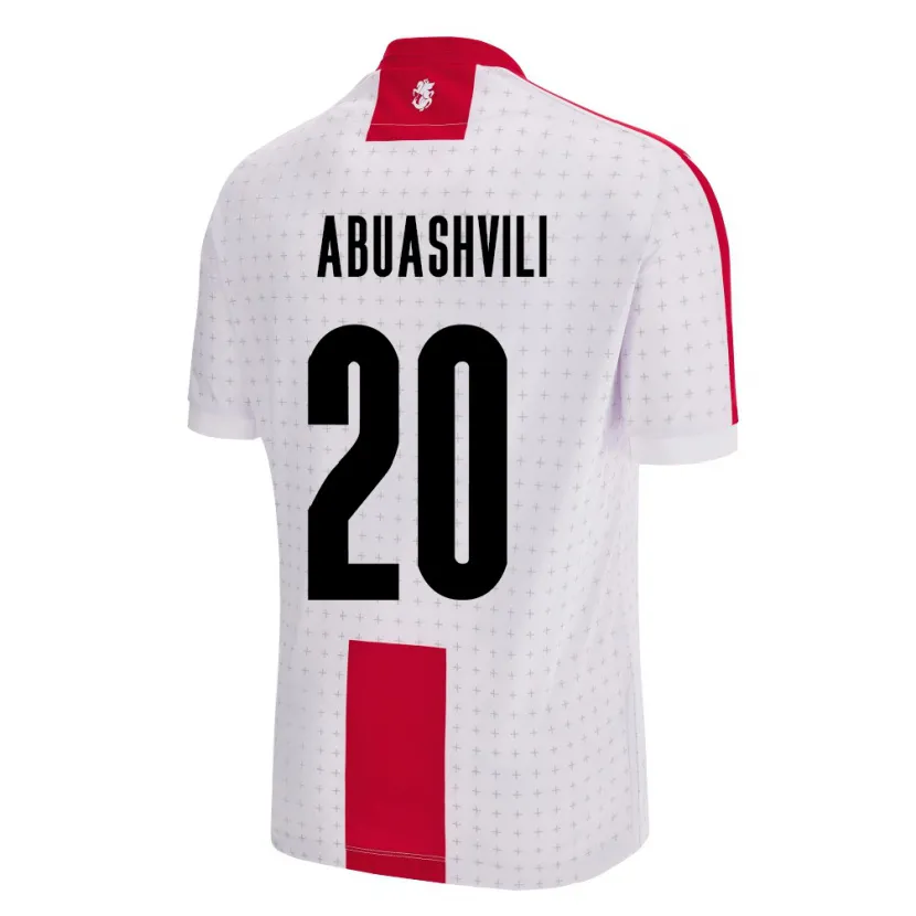 Danxen Herren Georgien Giorgi Abuashvili #20 Weiß Heimtrikot Trikot 24-26 T-Shirt