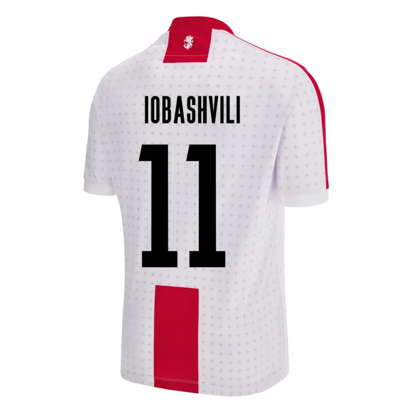 Danxen Herren Georgien Jaduli Iobashvili #11 Weiß Heimtrikot Trikot 24-26 T-Shirt