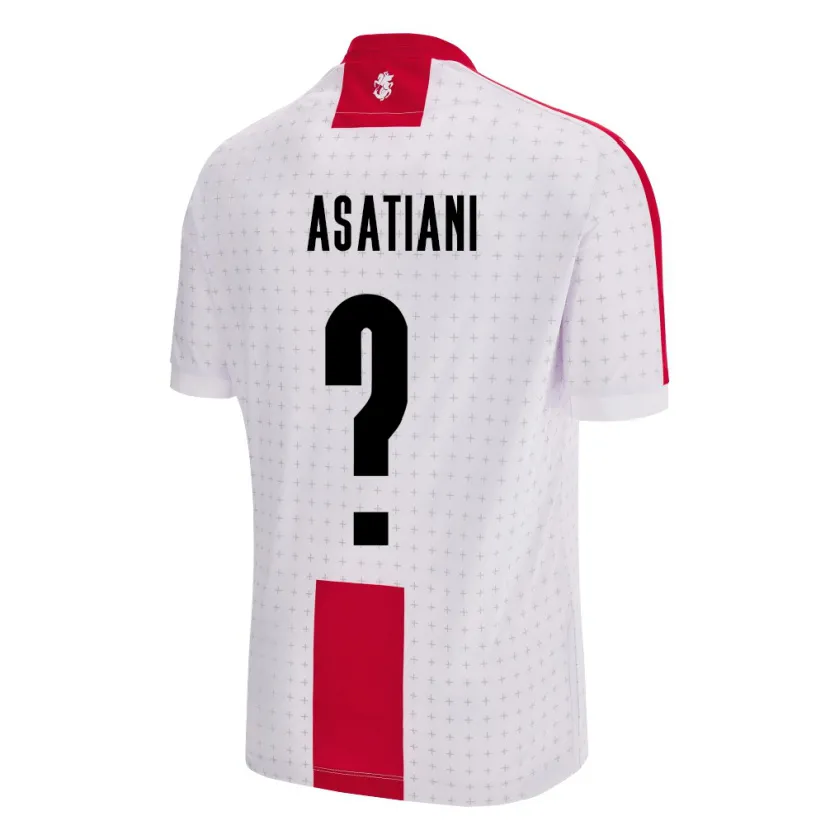 Danxen Herren Georgien Davit Asatiani #0 Weiß Heimtrikot Trikot 24-26 T-Shirt