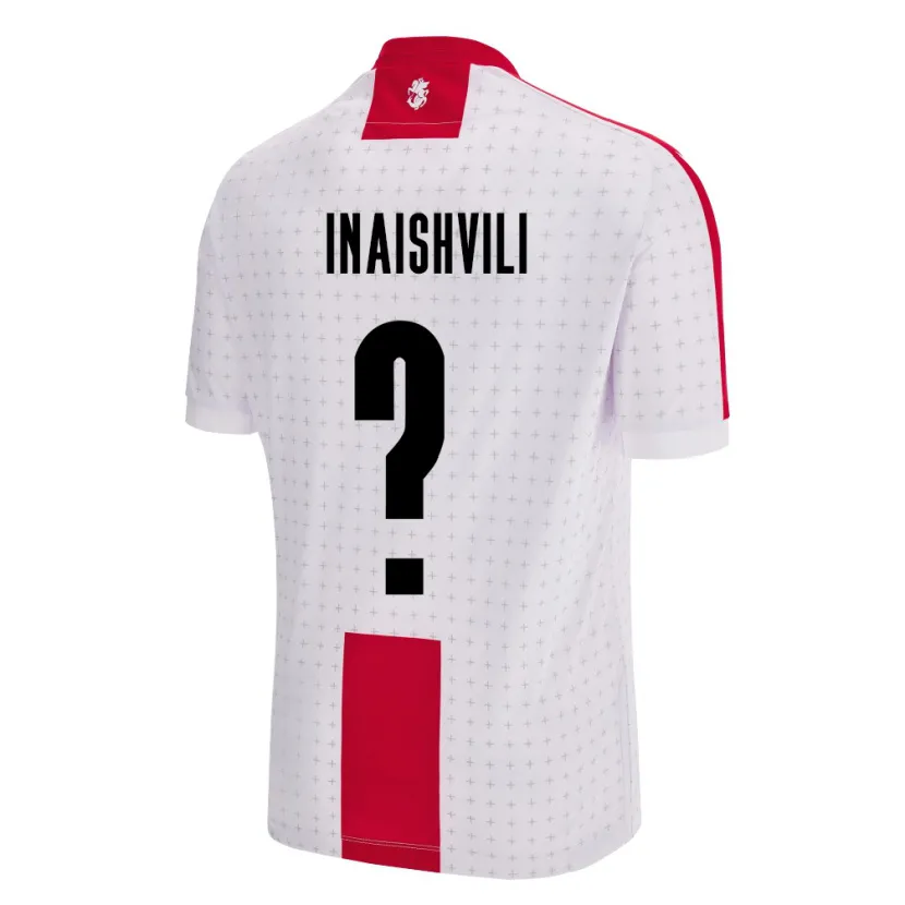 Danxen Herren Georgien Davit Inaishvili #0 Weiß Heimtrikot Trikot 24-26 T-Shirt