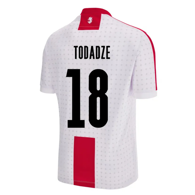Danxen Herren Georgien Teona Todadze #18 Weiß Heimtrikot Trikot 24-26 T-Shirt