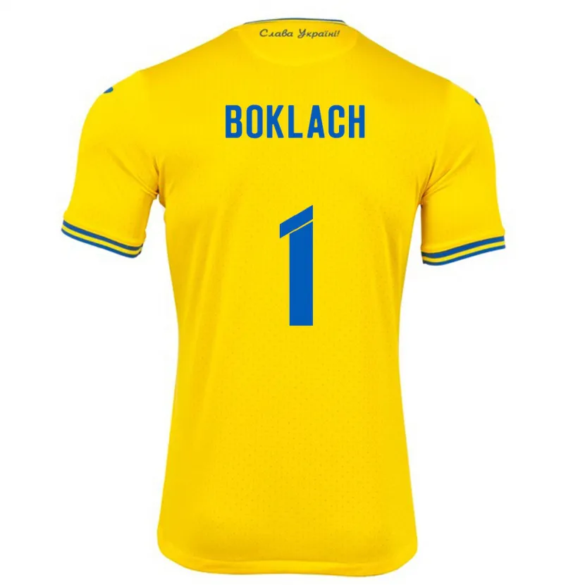 Danxen Herren Ukraine Kateryna Boklach #1 Gelb Heimtrikot Trikot 24-26 T-Shirt