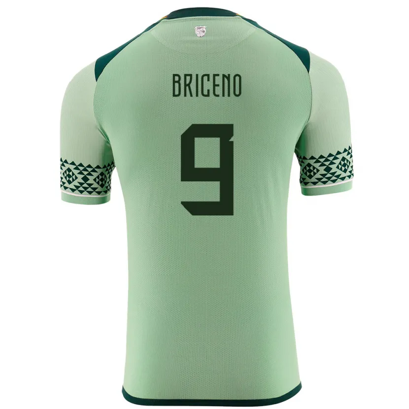 Danxen Herren Bolivien José Briceño #9 Hellgrün Heimtrikot Trikot 24-26 T-Shirt