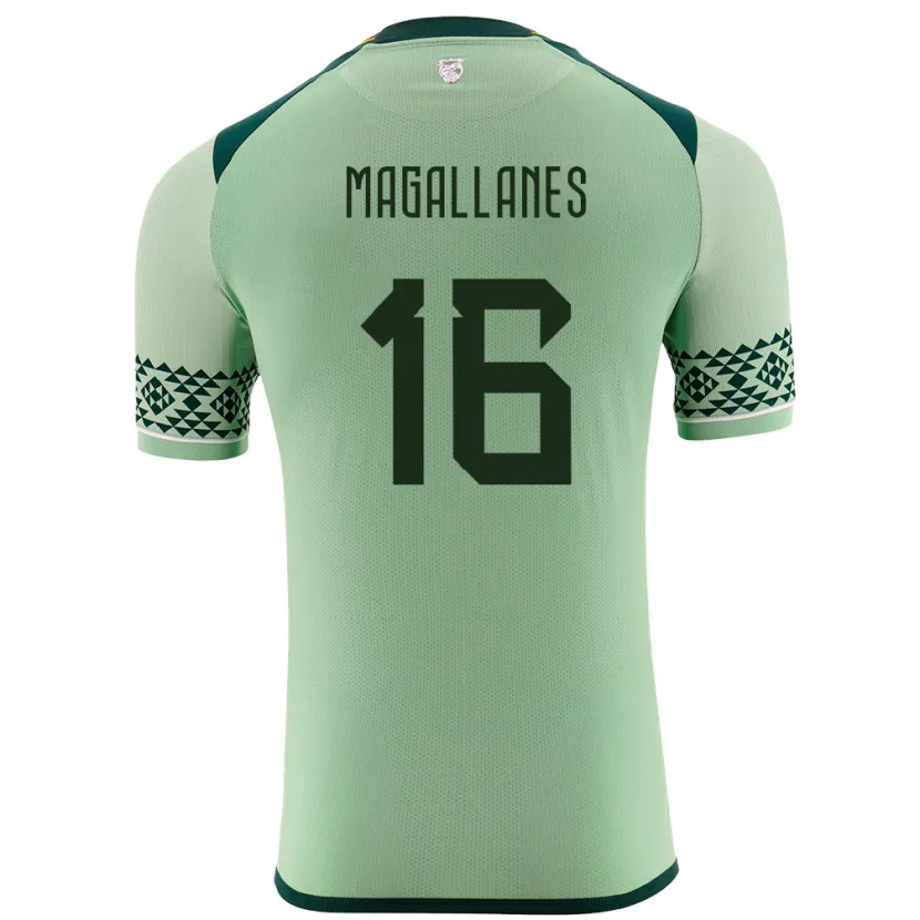 Danxen Herren Bolivien Juan Magallanes #16 Hellgrün Heimtrikot Trikot 24-26 T-Shirt