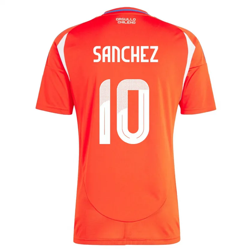 Danxen Herren Chile Alexis Sánchez #10 Rot Heimtrikot Trikot 24-26 T-Shirt