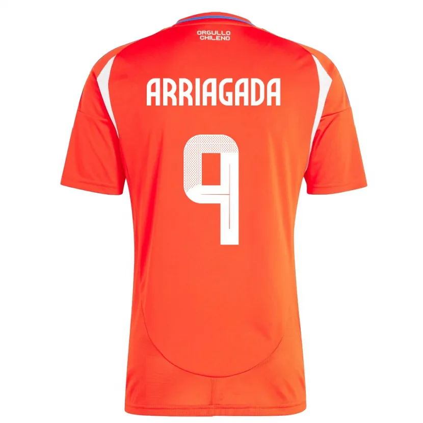 Danxen Herren Chile Luciano Arriagada #9 Rot Heimtrikot Trikot 24-26 T-Shirt