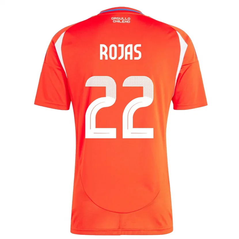 Danxen Herren Chile Jeyson Rojas #22 Rot Heimtrikot Trikot 24-26 T-Shirt