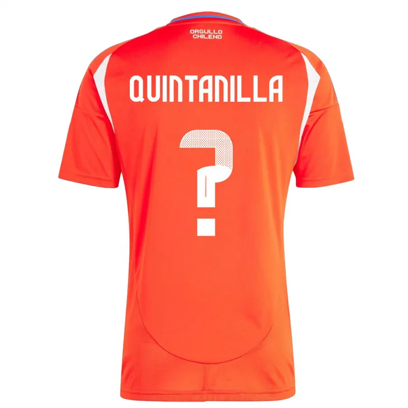 Danxen Herren Chile Vicente Quintanilla #0 Rot Heimtrikot Trikot 24-26 T-Shirt