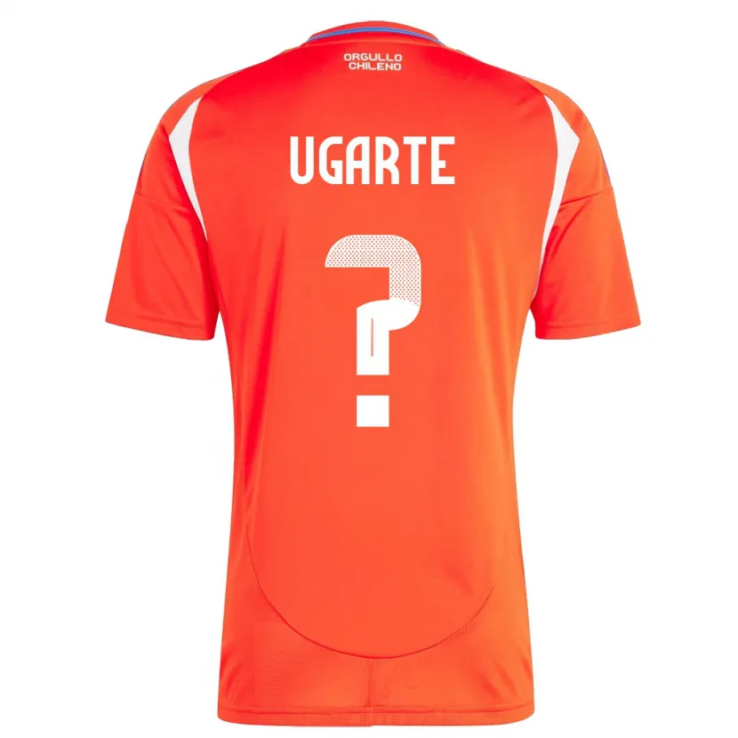 Danxen Herren Chile Pablo Ugarte #0 Rot Heimtrikot Trikot 24-26 T-Shirt