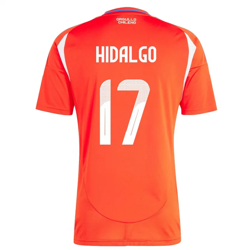 Danxen Herren Chile Fernanda Hidalgo #17 Rot Heimtrikot Trikot 24-26 T-Shirt