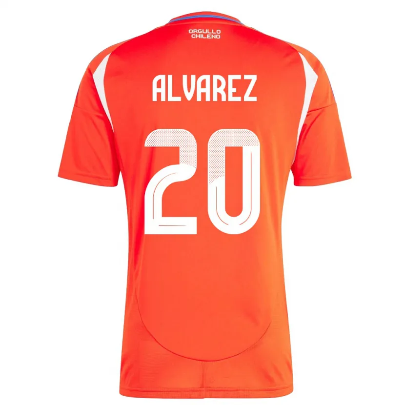 Danxen Herren Chile Anaís Álvarez #20 Rot Heimtrikot Trikot 24-26 T-Shirt