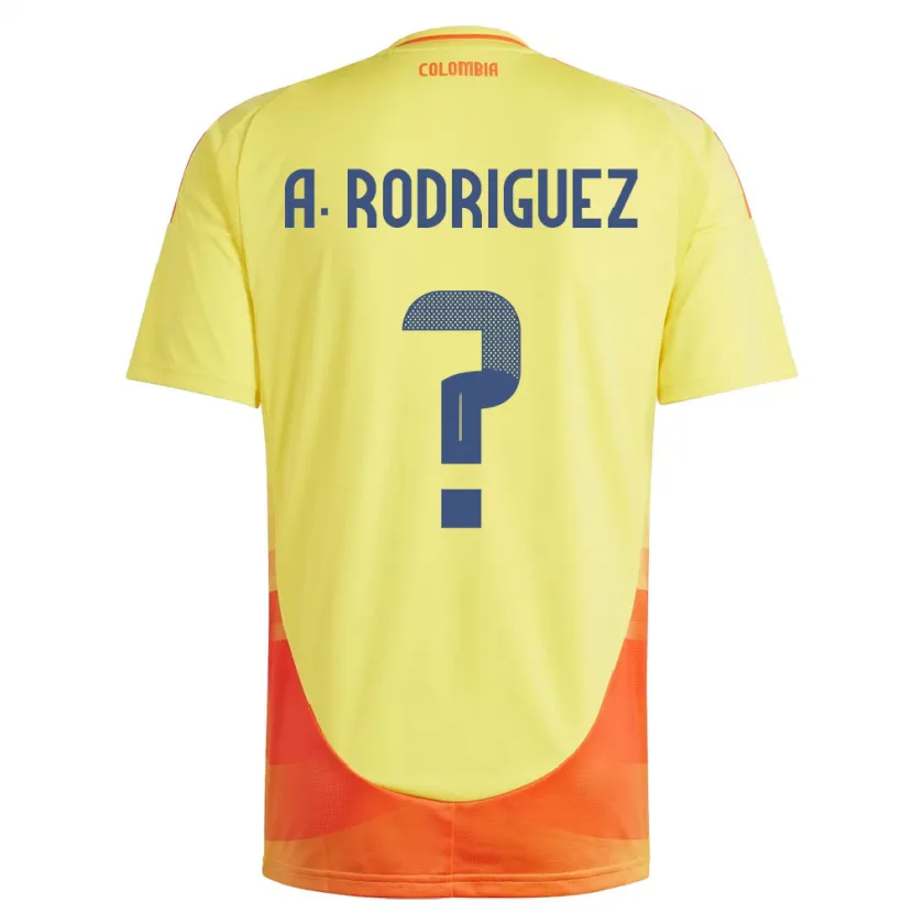Danxen Herren Kolumbien Andrés Rodríguez #0 Gelb Heimtrikot Trikot 24-26 T-Shirt