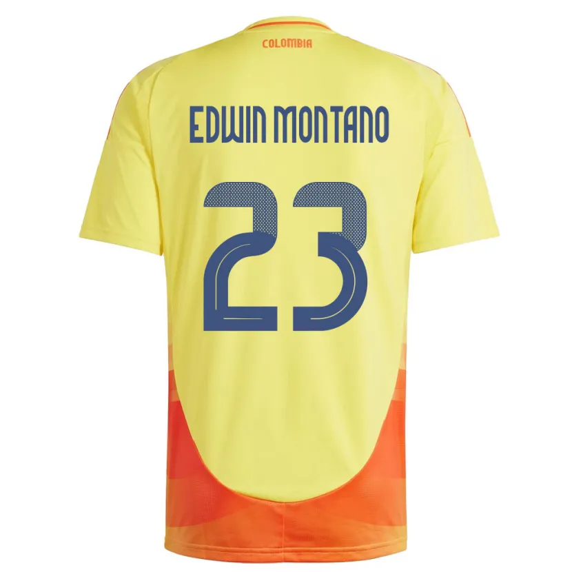 Danxen Herren Kolumbien John Edwin Montaño #23 Gelb Heimtrikot Trikot 24-26 T-Shirt