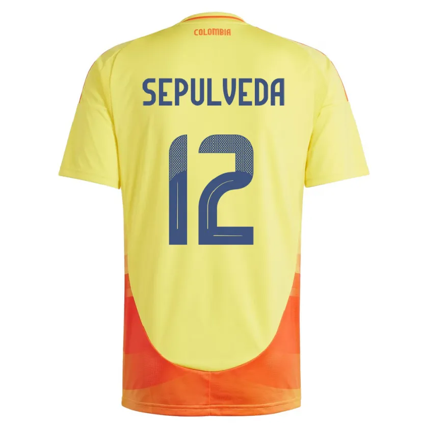 Danxen Herren Kolumbien Sandra Sepúlveda #12 Gelb Heimtrikot Trikot 24-26 T-Shirt