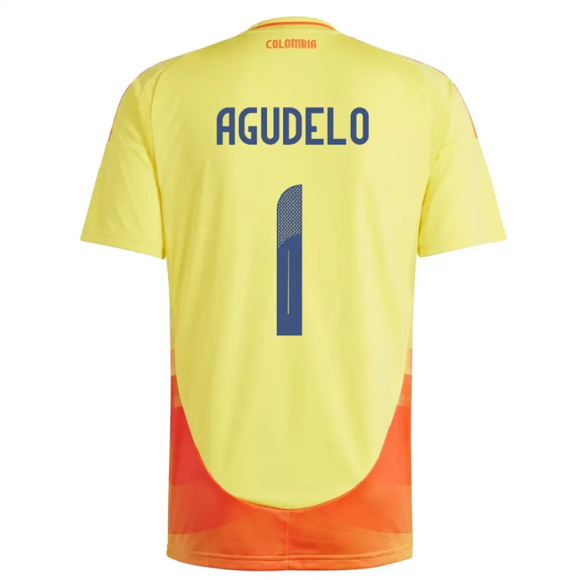 Danxen Herren Kolumbien Luisa Agudelo #1 Gelb Heimtrikot Trikot 24-26 T-Shirt