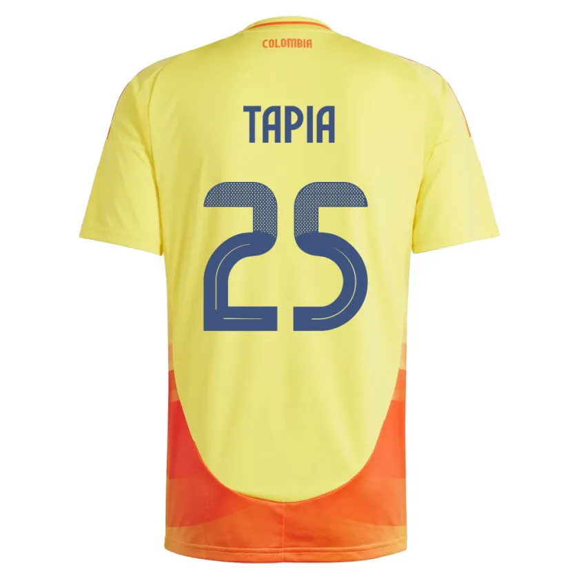 Danxen Herren Kolumbien Katherine Tapia #25 Gelb Heimtrikot Trikot 24-26 T-Shirt