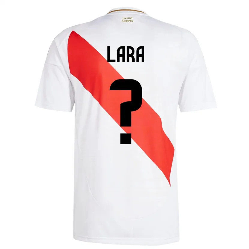 Danxen Herren Peru Jean Lara #0 Weiß Heimtrikot Trikot 24-26 T-Shirt