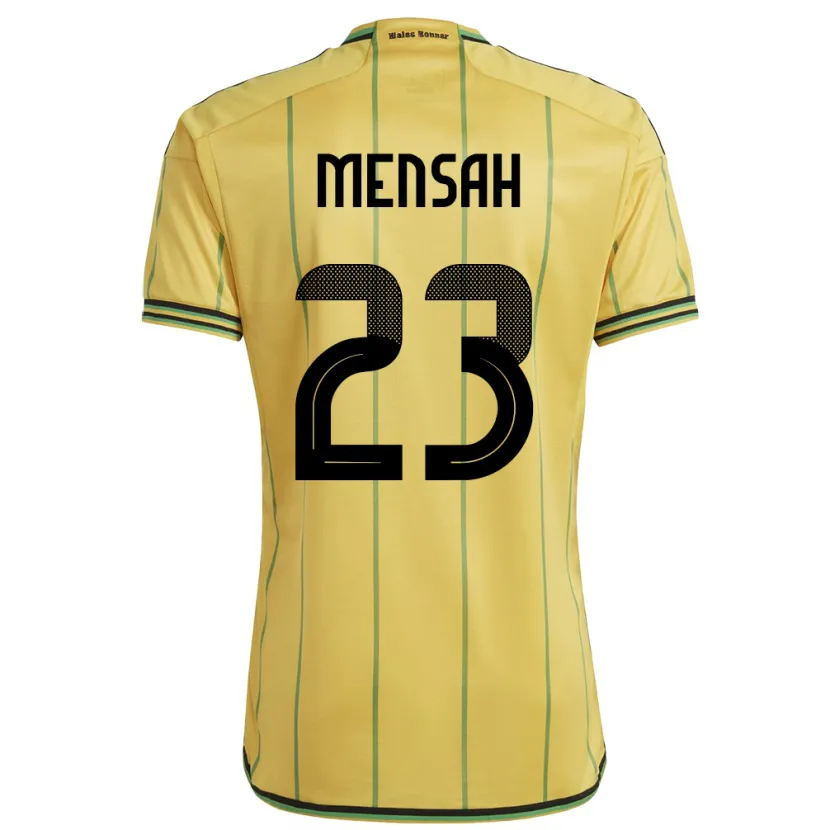 Danxen Herren Jamaika Serena Mensah #23 Gelb Heimtrikot Trikot 24-26 T-Shirt