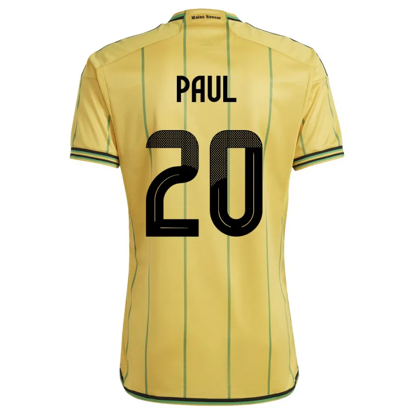 Danxen Herren Jamaika Lachante Paul #20 Gelb Heimtrikot Trikot 24-26 T-Shirt