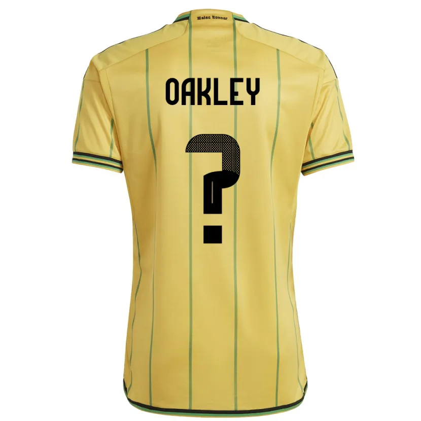Danxen Herren Jamaika Katie Oakley #0 Gelb Heimtrikot Trikot 24-26 T-Shirt